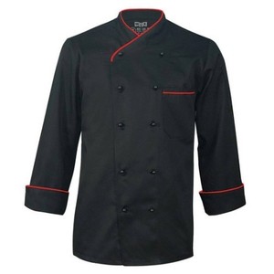 Ensemble veste de chef unisexe à manches longues avec logo personnalisé Uniformes d'hôtel en polyester/coton Couleur et taille personnalisables de haute qualité - Product Image 5