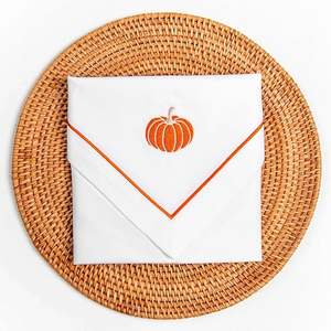 Vente en gros 100% serviettes de table en coton 40x40cm bordures brodées à la main imprimées sur mesure pour la maison et le restaurant mariages noël - Product Image 6
