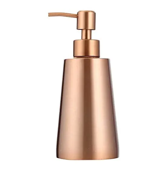 Luxury Quality Finest Quality Steel Copper Colour Liquid Soap Dispenser Customized Shape And Size Hand Wash Soap Dispenser