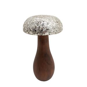 Acacia Wood Decorative <b>Mushroom</b> Walnut Colour Sculpture for Garden Home and Table <b>Top</b> Decor Customized in Bulk - Product Image 6