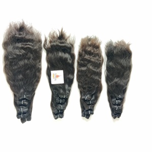 100% อินเดียผมมนุษย์แบบไม่ผ่านกระบวนการผมตรงและสไตล์คลื่นร่างกายไม่ใช้สารเคมีในการแปรรูป - Product Image 2