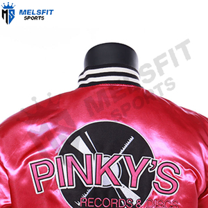 Veste universitaire en satin personnalisée de haute qualité en gros 2026, devant à col montant, broderie, respirante, coupe-vent, veste d'hiver pour homme - Product Image 6