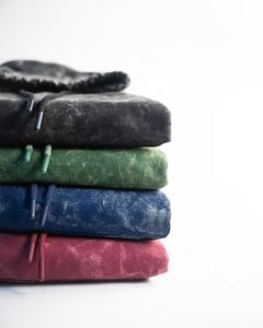 Sudadera con capucha para hombre con lavado ácido y efecto desgastado, bordado de logotipo personalizado, impresión digital, estilo pullover descolorido de invierno, 100% algodón de alto gramaje, color piedra - Product Image 4