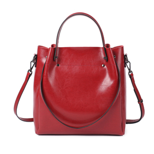 กระเป๋าโท้ทหนังแท้สำหรับผู้หญิงแบบลำลองกระเป๋าสะพายไหล่ทรงแมสเซนเจอร์ - Product Image 2