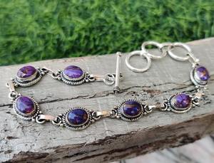 Turquoise Gemstone Jewelry <b>For</b> <b>Women</b> Silver Boho Style <b>Bracelet</b> Jewelry 925 Sterling Silver Trending Handmade <b>Bracelet</b> Gift <b>For</b> - Product Image 3