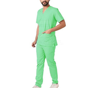 Stretchy Lightweight Breathable High Quality Men <b>Scrub</b> Suit <b>Set</b> Hospital Use Customizable <b>Scrub</b> <b>Set</b> New Arrival - Product Image 2