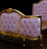 Chateau Tufté Versailles Lit, Mobilier Chambre Campagne Française Or