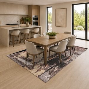 Tapis RUGS DEPOT LXDP-0958 en gros, couleur terre cuite dorée, style oriental traditionnel, imprimé numériquement, lavable en machine, en chenille, antidérapant - Product Image 4