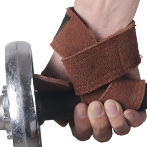 Support de poignet personnalisé sangles en cuir d'haltérophilie prix de gros sangles de levage en cuir d'entraînement de gymnastique - Product Image 2