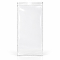 Sac à fermeture éclair en PVC personnalisé OEM, pochette transparente givrée en PVC avec fermeture à glissière, sac d'emballage en PVC imprimé avec logo pour cosmétiques, bijoux, vêtements