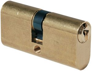 Cilindro Ovale Art. 2302/Ol Ottone Lucido Mm. 54 (27-27) - Product Image 1