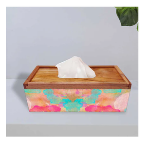 Boîte à mouchoirs en bois artisanat forme de qualité pour bureau à domicile article décoratif artisanat boîte à mouchoirs en bois - Product Image 1