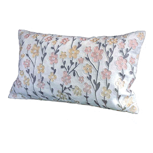 ปลอกหมอนอิงลายดอกไม้ขนาด5X60ซม. ของตกแต่งบ้านมีสไตล์ - Product Image 1