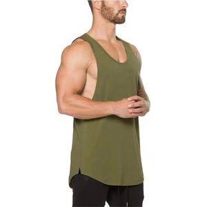Camiseta sin mangas informal sin mangas para hombre, chaleco transpirable con efecto de lavado ácido, logotipo personalizado, camiseta interior de entrenamiento de gimnasio, diseño de camiseta sin mangas en blanco - Product Image 6