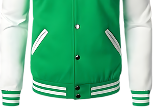 Veste universitaire pour homme en laine mélangée, coupe-vent, écologique, de haute qualité, broderie personnalisée, bordure côtelée, toile, hiver - Product Image 4