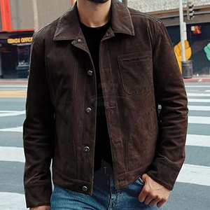 Premium Quality Casual Clothing <b>Suede</b> <b>Jacket</b> Custom Design Ecofriendly Breathable Men Winter <b>Jacket</b> - Product Image 4