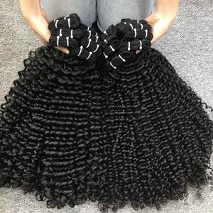 Hot Trending 100% Virgin Vietnamese Human Hair Natural Black Deep Wave Machine Trama Doble - Product Image 5