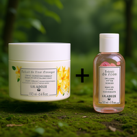 Crème pour le corps au beurre de karité biologique et à l'extrait de fleur d'oranger Lilaroze Paris et gel pour les mains à l'extrait de rose pour tous types de peaux