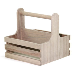 Caddy de madera con asa, organizador de condimentos, artículo al por mayor, nuevo diseño, bambú Natural, artesanía india, artículo decorativo para el hogar - Product Image 4