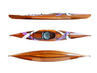 OMH 15' Pagaie de kayak simple en fibre de verre durable, blanc et violet, pour 1 personne, garantie 5 ans, pour la pêche, les excursions sur le lac et les aventures