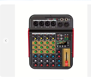 Console de mixage audio numérique active stéréo 6 canaux avec USB pour groupe, fête, concert - Product Image 1