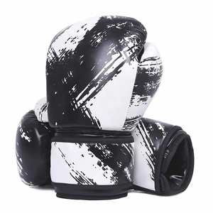 ถุงมือชกมวยคุณภาพดีสำหรับผู้ใหญ่ ออกแบบโลโก้ได้ตามต้องการ ผลิตจากหนังแท้ระดับมืออาชีพ สวมใส่สบาย เหมาะสำหรับการฝึกซ้อมศิลปะการต่อสู้ - Product Image 2