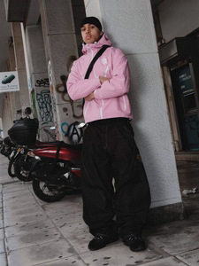 Jeans décontractés amples unisexes style européen et américain, pantalon Y2K à jambes larges style hip-hop américain avec empiècements - Product Image 4