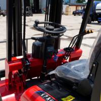 Forklift Listrik Ramah Lingkungan Buatan China 1T-3.5T Tinggi Angkat Tinggi Side Shifter Baterai Asam Timbal Tiang Dua Tingkat WOMI CPD10