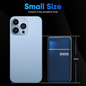 Rasoir électrique portable pour hommes, double lame dentelée, tête magnétique, bande lumineuse LED, étanche IPX7 pour le corps - Product Image 2