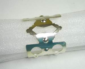 Rond de serviette en métal semi-rond en acier inoxydable Offre Spéciale nickelé utilisation de cuisine de haute qualité pour la décoration de table utilisation de cadeaux - Product Image 6