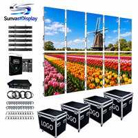 Pantalla LED de 500x500mm y 500x1000mm con Paneles de Video LED P3.91 para Interiores y Exteriores, Resistentes al Agua, para Eventos/Fondo de Escenario