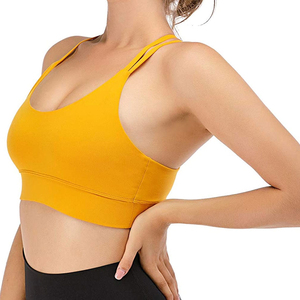 Alta calidad 2025 transpirable Top Trending Fitness mujeres correr Yoga gimnasio Sujetador deportivo sin costuras transpirable sostenible OEM - Product Image 4