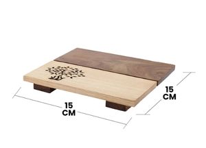 ชุดขาตั้งสามขารูปต้นไม้แห่งชีวิตสำหรับอาหารจานร้อนและหม้อแผ่นทนความร้อนสองแผ่น - Product Image 4