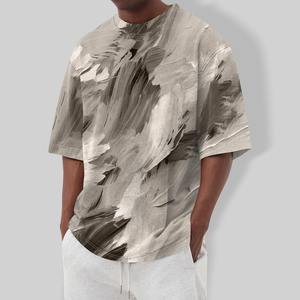 Créez votre propre logo Street-wear T-shirt surdimensionné pour hommes pour adultes T-shirt surdimensionné pour hommes entièrement personnalisé - Product Image 1