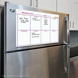 Lịch Lập Kế Hoạch Hàng Tuần Từ Tính Bảng Xóa Khô Tấm Tủ Lạnh Mềm - Product Image 6