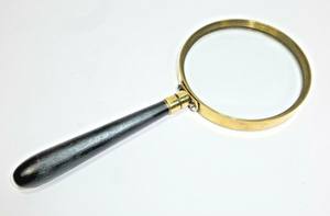 Loupe de poche de qualité supérieure avec cadre, loupe en aluminium avec poignée artisanale, accessoire de bureau, lentille de zoom décorative - Product Image 4