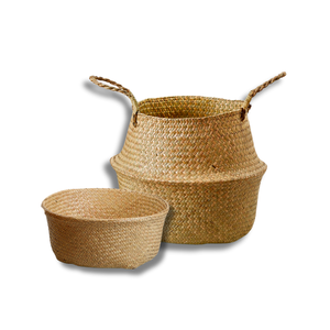 PANIERS DE VENTRE EN Paille Durable et Pliable pour Jouets, Linge, Plantes et Décoration Intérieure - Product Image 1