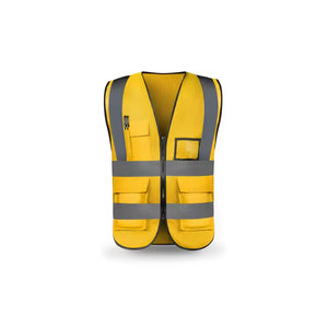 Vêtements de travail Gilet de sécurité Respirant Multi Poches Construction Travail Gilets à rayures réfléchissantes Gilet de sécurité de sécurité avec logo - Product Image 3