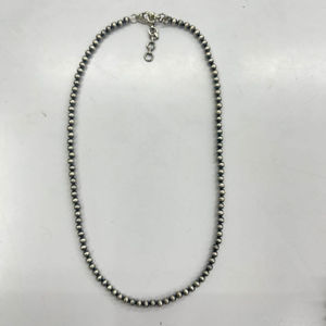 Venta caliente estilo Vintage Natural Navajo Beads joyería/collar hecho a mano de plata esterlina, collar de cuentas de plata Navajo de 6-7mm - Product Image 1