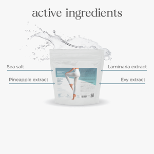 Gel Drenante para Piernas Largas de Marca Privada 75ml |   Gel Corporal Desintoxicante Salino OEM ODM con Extractos de Piña, Hiedra y Algas Marinas - Product Image 2