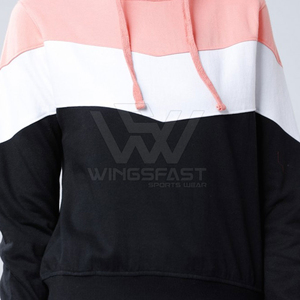 เสื้อฮู้ดดี้ผู้หญิงผ้าฝ้าย 100% สำหรับฤดูหนาว พร้อมโลโก้ด้านหน้า ระบายอากาศได้ดี แห้งเร็ว แขนยาว สีและขนาดปรับแต่งได้ ขายดี - Product Image 6