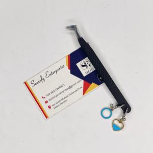 แหนบสแตนเลสคุณภาพสูงจากโซโมฟาย เอ็นเตอร์ไพรส์  ปลายหยัก/ฟันเลื่อย  รูปหัวใจวงกลม  ขนาด 10 มม. สำหรับต่อขนตา - Product Image 2