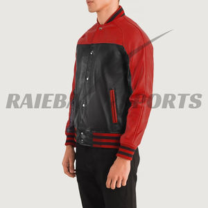 Blouson bombardier Offre Spéciale personnalisé de qualité supérieure pour hommes, veste universitaire en cuir de soie et laine, veste de baseball tendance pour le collège - Product Image 3