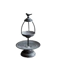 Meilleures ventes d'artisanat indien Top Trending Mangeoire à oiseaux en métal de forme unique et finie Bol et mangeoires pour animaux de compagnie uniques et durables