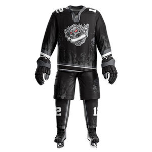 Uniforme de Hockey sobre Hielo al por Mayor, el Más Vendido, 100% Poliéster, Personalizable, Transpirable, de Secado Rápido, Ligero, Ropa de Equipo - Product Image 1