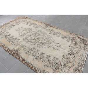 พรมวินเทจตุรกีขนาดใหญ่ 5.5x9.4 ฟุต (169x288 ซม.) พรมโมร็อกโกสีน้ำตาล - Product Image 2