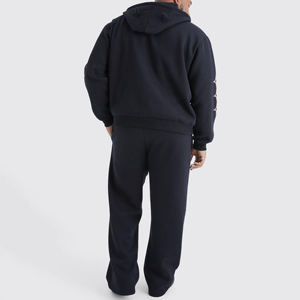 ชุดวอร์มแทรคสูทแบบสเวตแพนท์ขายาวทรงสแต็ค สีพื้น สำหรับฤดูหนาว แบบสั่งทำพิเศษ ผ้าฟอก ลุคฮู้ดดี้และกางเกงขายาว ยูนิเซ็กซ์ รับผลิตแบบ OEM - Product Image 3