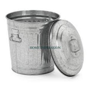 ชุดถังขยะชุบสังกะสี4ขนาดถังขยะสำหรับใช้ในร่มและห้องนอนห้องน้ำ - Product Image 3