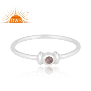 Latest Design Fine Sterling Silver Natural <b>Labradorite</b> Gemstone Stackable <b>Ring</b> Custom Jewelry For Women Gift For Her - Product Image 3