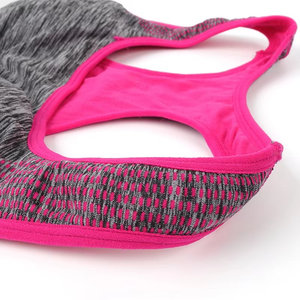 Sujetador Deportivo de Yoga sin Costuras y Transpirable de Secado Rápido, con Soporte Alto, sin Tirantes, Cuello Cuadrado, Malla, Estilo Cuba, Premium - Product Image 2